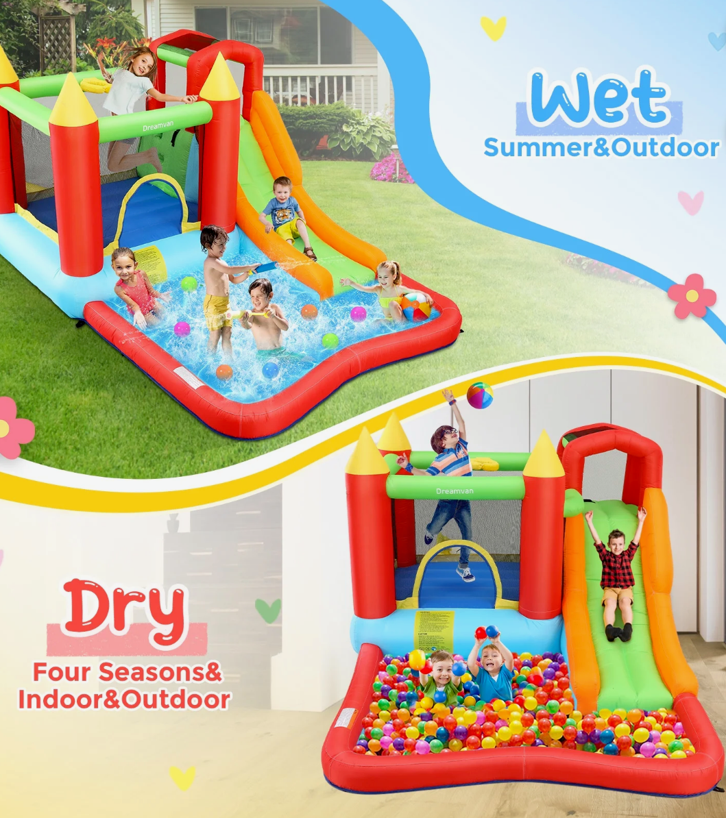 Small Tropical Bounce House