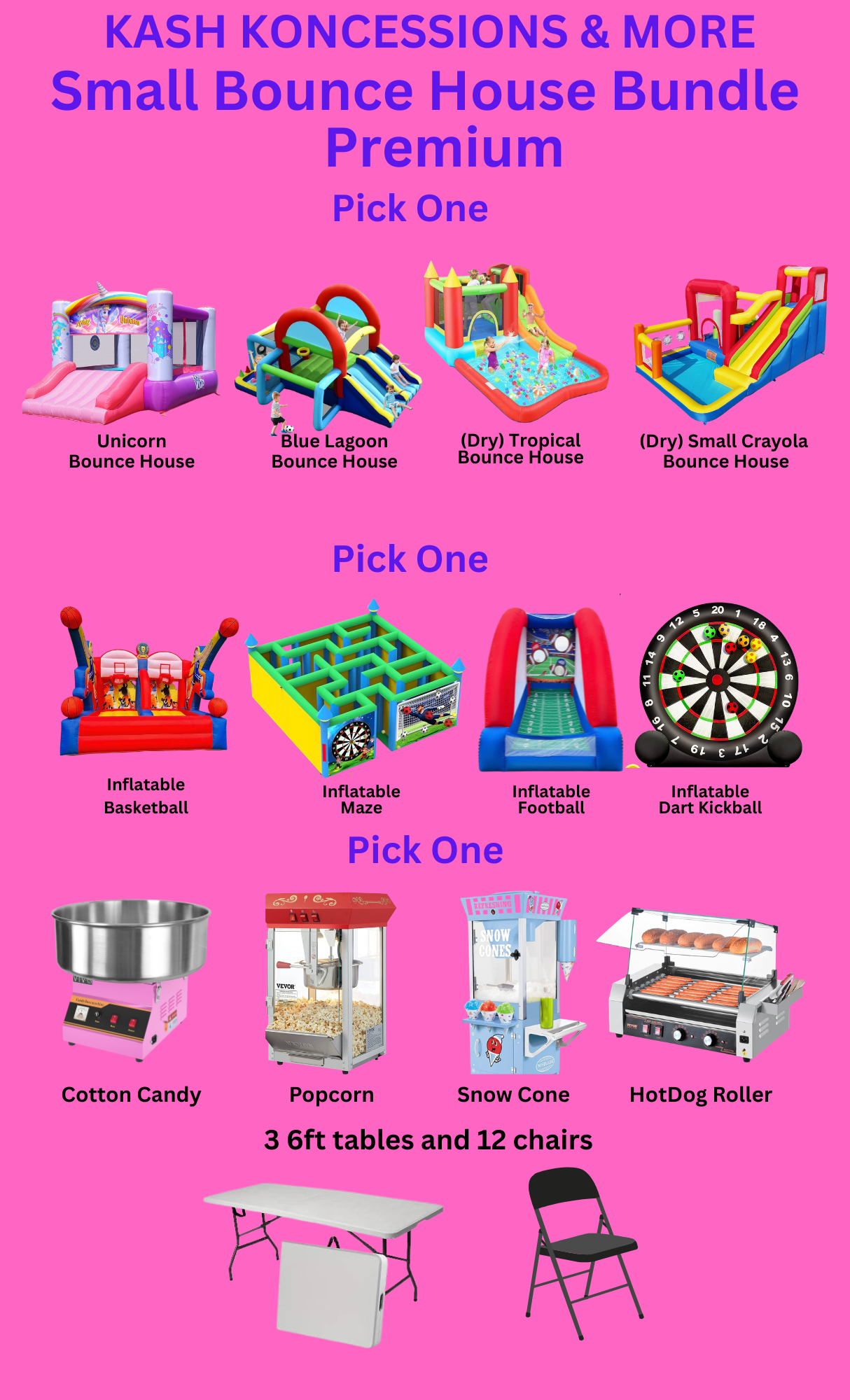 Small Bounce House Bundle Premium